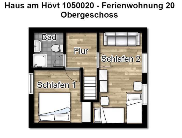 Haus Am Hoevt - Ferienwohnung 20 Gohren Bagian luar foto